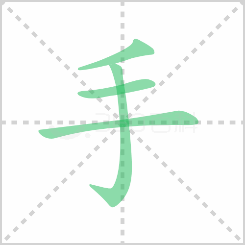 手的笔顺 解答手的笔顺笔画顺序怎么写！
