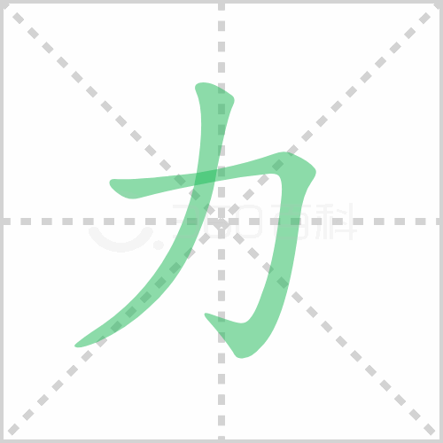力的笔顺 解说力的笔顺及力的笔画顺序怎么写！