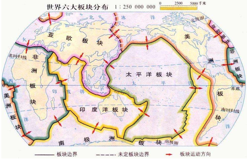 板块式结构的作用 主要和次要的构造板块插图 板块式结构的作用 主要和次要的构造板块