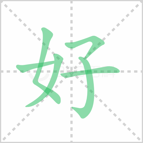 好字笔顺 解说好字笔顺及好字笔画顺序怎么写！