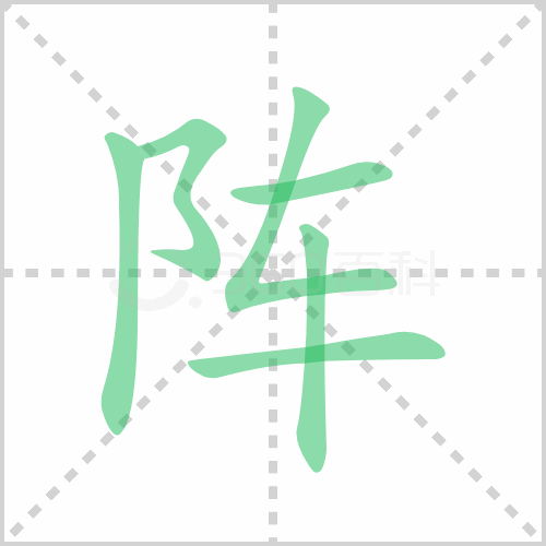 阵组词 解答阵组词有哪些与阵的笔顺怎么写！