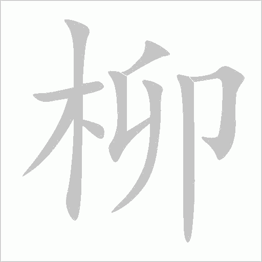 柳的笔顺 解说柳的笔顺及柳的笔画顺序怎么写!插图 柳的笔顺 解说柳的笔顺及柳的笔画顺序怎么写!