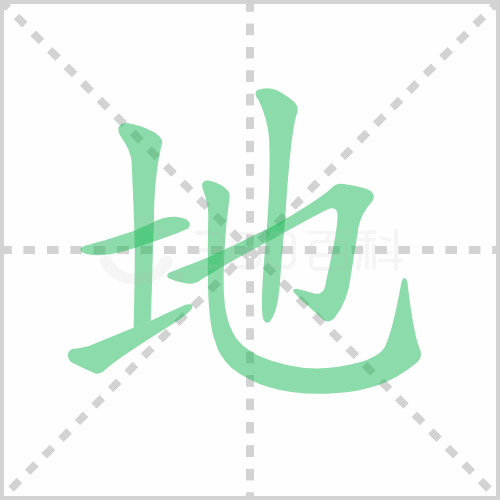 地的笔顺 解答地的笔顺笔画顺序怎么写！