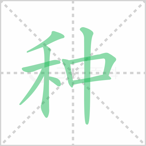 种的笔顺 解说种的笔顺及种的笔画顺序怎么写!插图 种的笔顺 解说种的笔顺及种的笔画顺序怎么写!