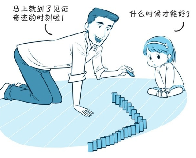 培养注意力的小游戏：码放多米诺骨牌