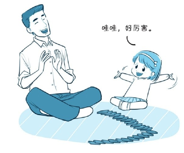 培养注意力的小游戏：码放多米诺骨牌