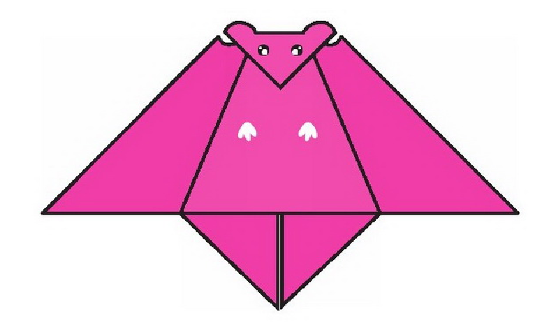 蝙蝠折纸教程（步骤图解——简单易做）