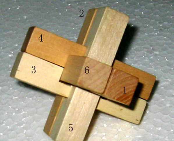 “孔明锁”的由来，孔明锁解法