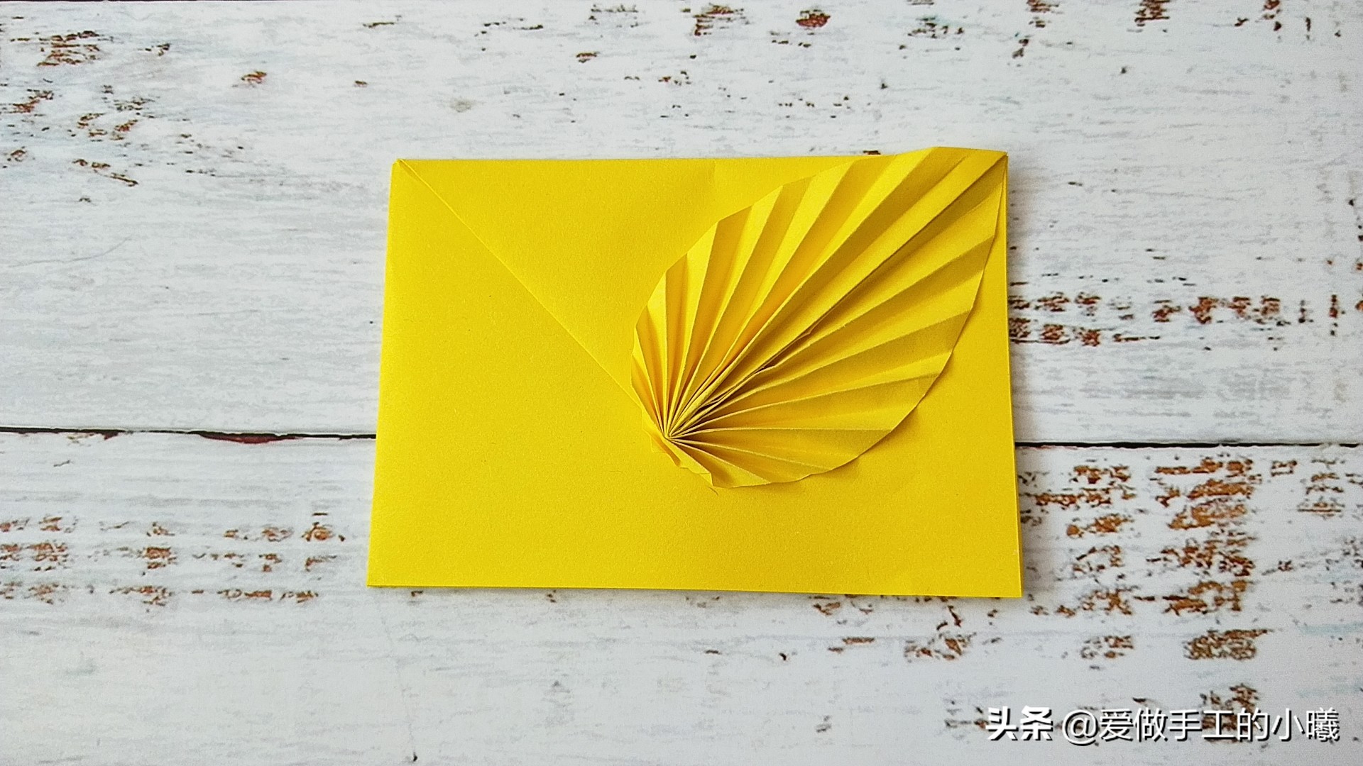 折纸教程：唯美的树叶信封，信封怎么折简单又漂亮