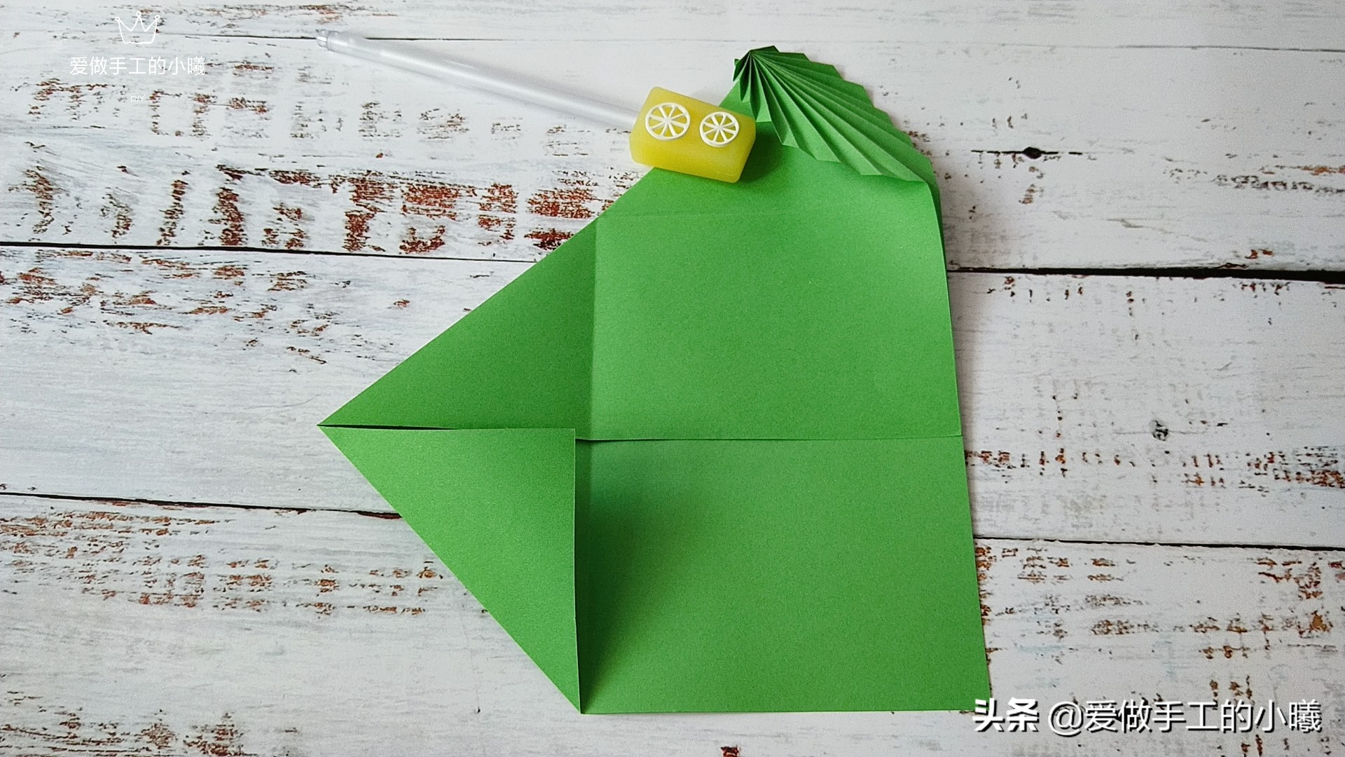 折纸教程：唯美的树叶信封，信封怎么折简单又漂亮