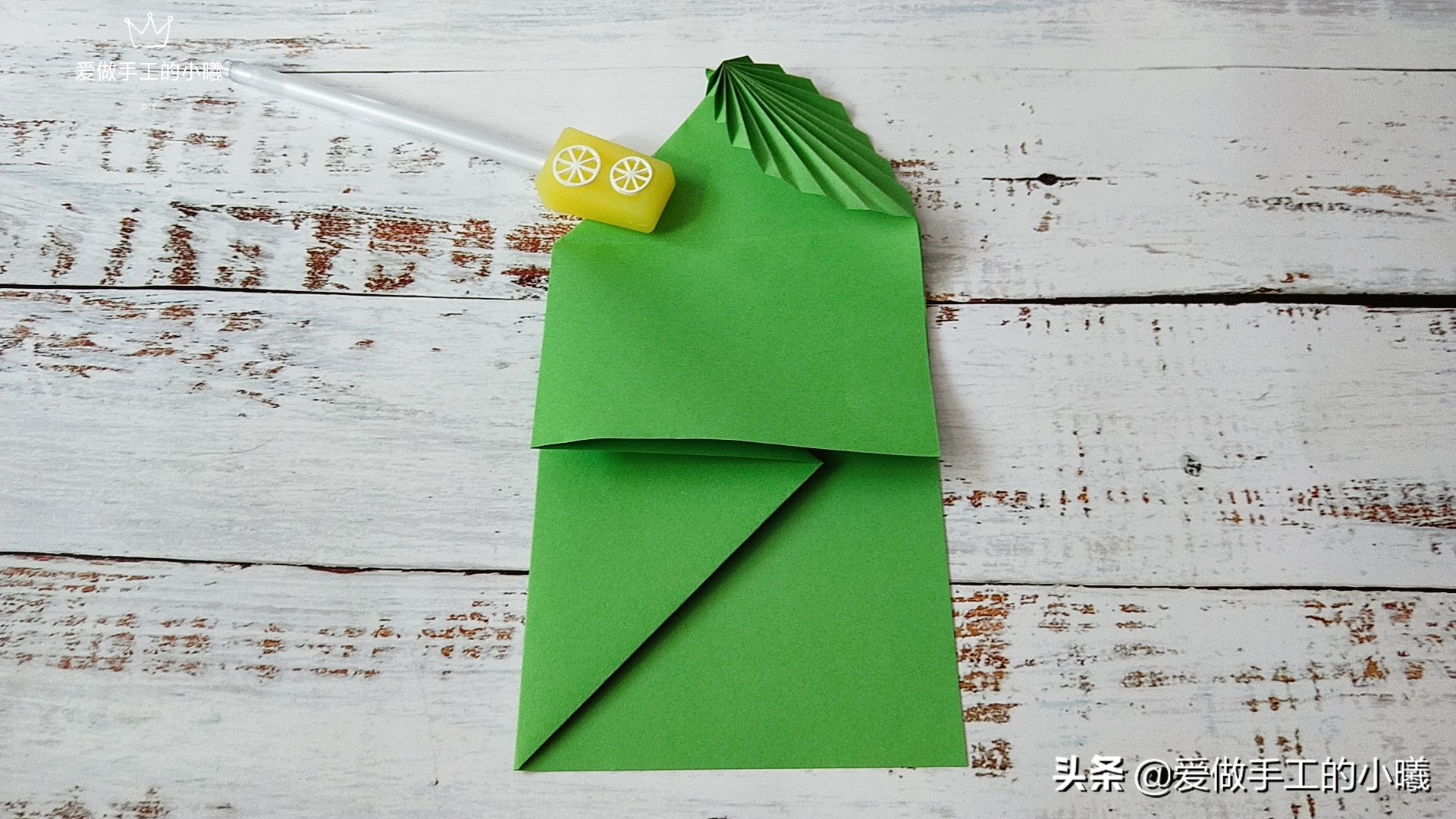 折纸教程：唯美的树叶信封，信封怎么折简单又漂亮