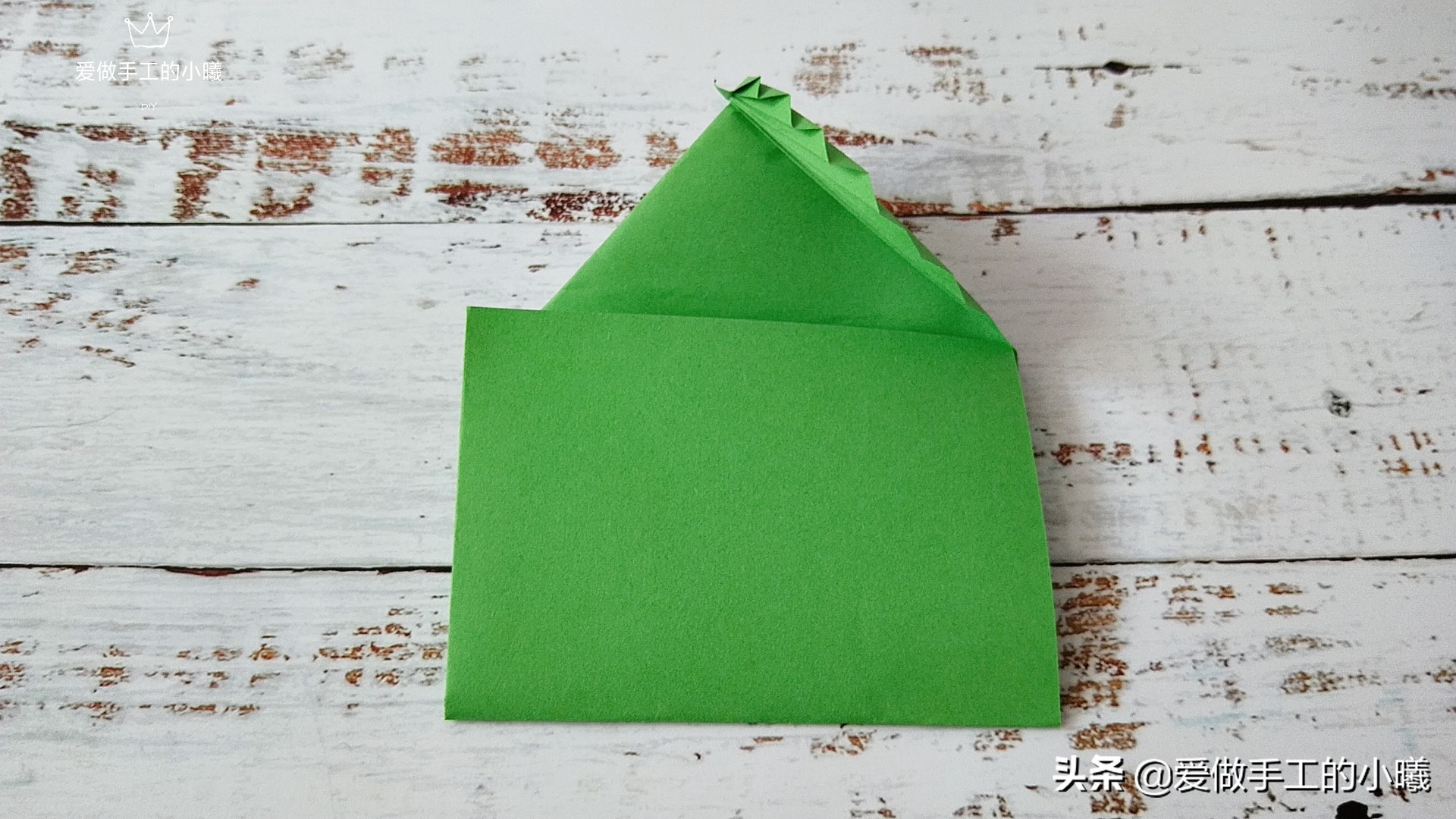 折纸教程：唯美的树叶信封，信封怎么折简单又漂亮