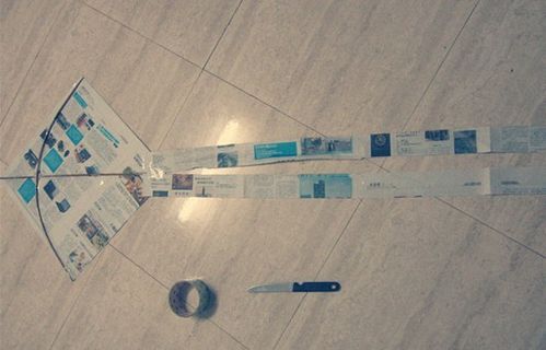 风筝的制作方法和步骤:手工制作简易家式风筝