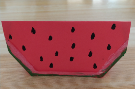 西瓜折纸图解简单又漂亮