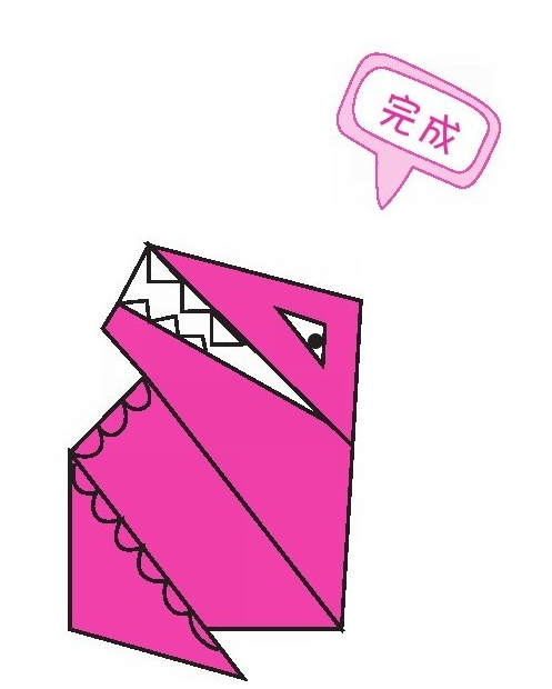 霸王龙折纸教程:霸王龙怎么折?(凶猛霸王龙折纸)