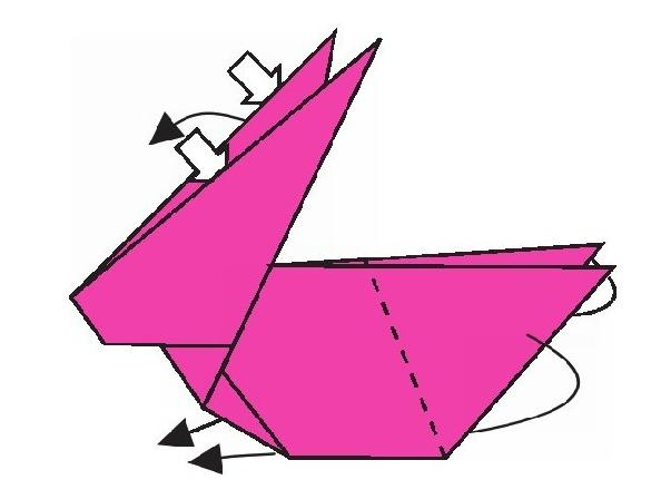 兔子折纸教程：兔子怎么折？（长耳朵兔兔长折纸）