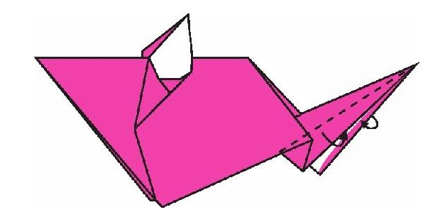 老鼠折纸教程:老鼠怎么折?(老鼠爱吃米折纸)插图10 老鼠折纸教程:老鼠怎么折?(老鼠爱吃米折纸)