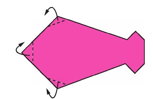 比目鱼折纸教程：比目鱼怎么折？（逗趣比目鱼折纸）