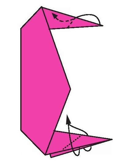 海马折纸教程:海马怎么折?(神奇小海马折纸)插图5 海马折纸教程:海马怎么折?(神奇小海马折纸)