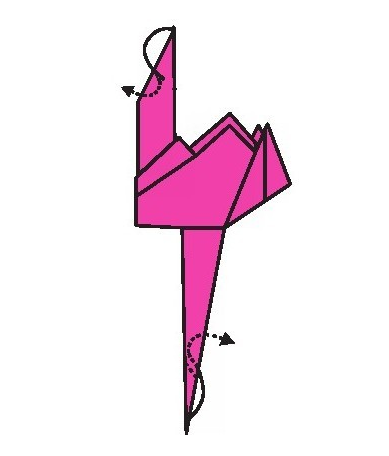 鸵鸟折纸教程:鸵鸟怎么折?(鸵鸟不会飞折纸)插图7 鸵鸟折纸教程:鸵鸟怎么折?(鸵鸟不会飞折纸)