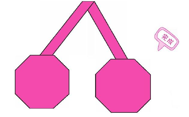 樱桃折纸教程：樱桃怎么折？（樱桃甜蜜蜜折纸）