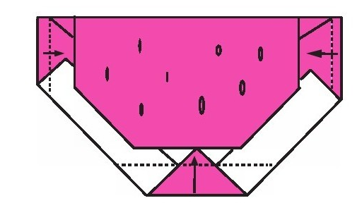 西瓜折纸教程:西瓜怎么折?(西瓜真解渴折纸)插图6 西瓜折纸教程:西瓜怎么折?(西瓜真解渴折纸)