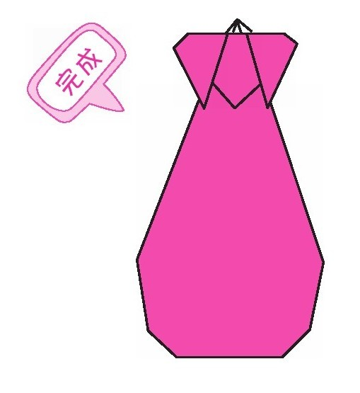 茄子折纸教程:茄子怎么折?(紫色的茄子折纸)