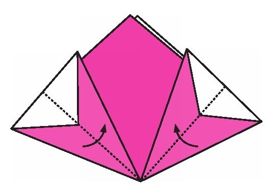 桃花折纸教程：桃花怎么折？（美丽桃花开折纸）