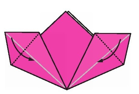 桃花折纸教程：桃花怎么折？（美丽桃花开折纸）