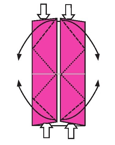 旋转小风车折纸教程:旋转小风车怎么折?(旋转小风车折纸)插图3 旋转小风车折纸教程:旋转小风车怎么折?(旋转小风车折纸)