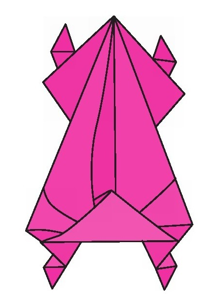 蹦跳小青蛙折纸教程：蹦跳小青蛙怎么折？（蹦跳小青蛙折纸）