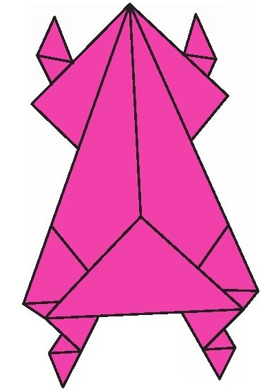 蹦跳小青蛙折纸教程：蹦跳小青蛙怎么折？（蹦跳小青蛙折纸）