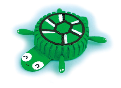 废物利用手工小制作:瓶盖小海龟