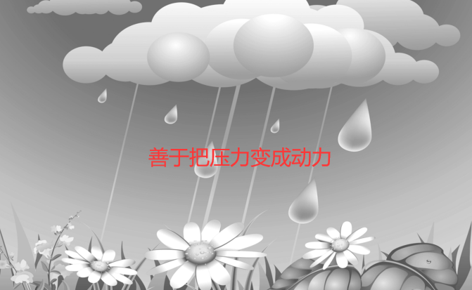 善于把压力变成动力（化压力为动力）