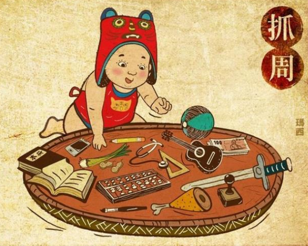 小孩子满周岁要“抓周”，那么“抓”的是什么？（附：宝宝抓周物品清单）