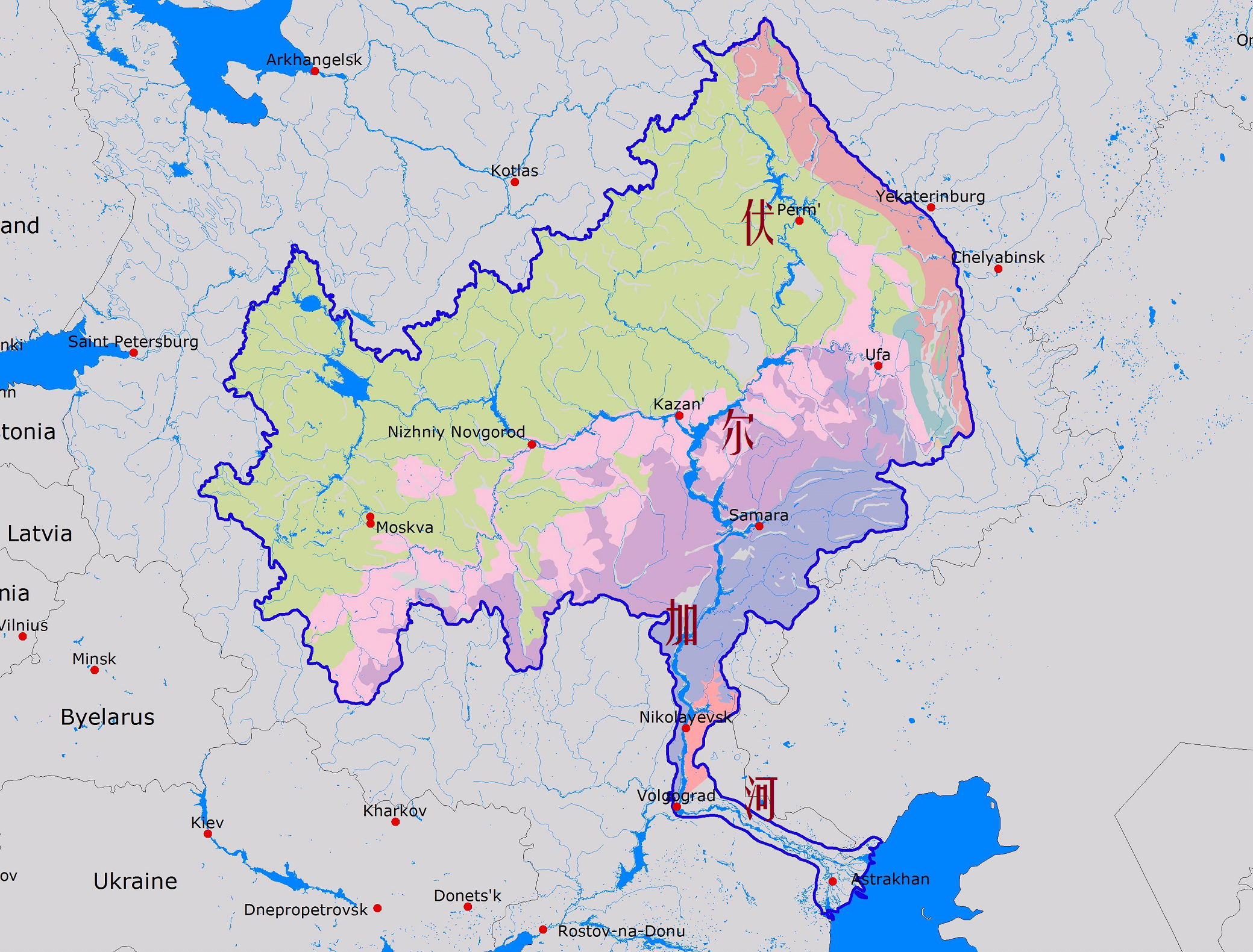 孩子想知道的世界地理知识:伏尔加河、锡尔河和阿姆河,是世界上流程最长的三条内流河插图1 孩子想知道的世界地理知识:伏尔加河、锡尔河和阿姆河,是世界上流程最长的三条内流河
