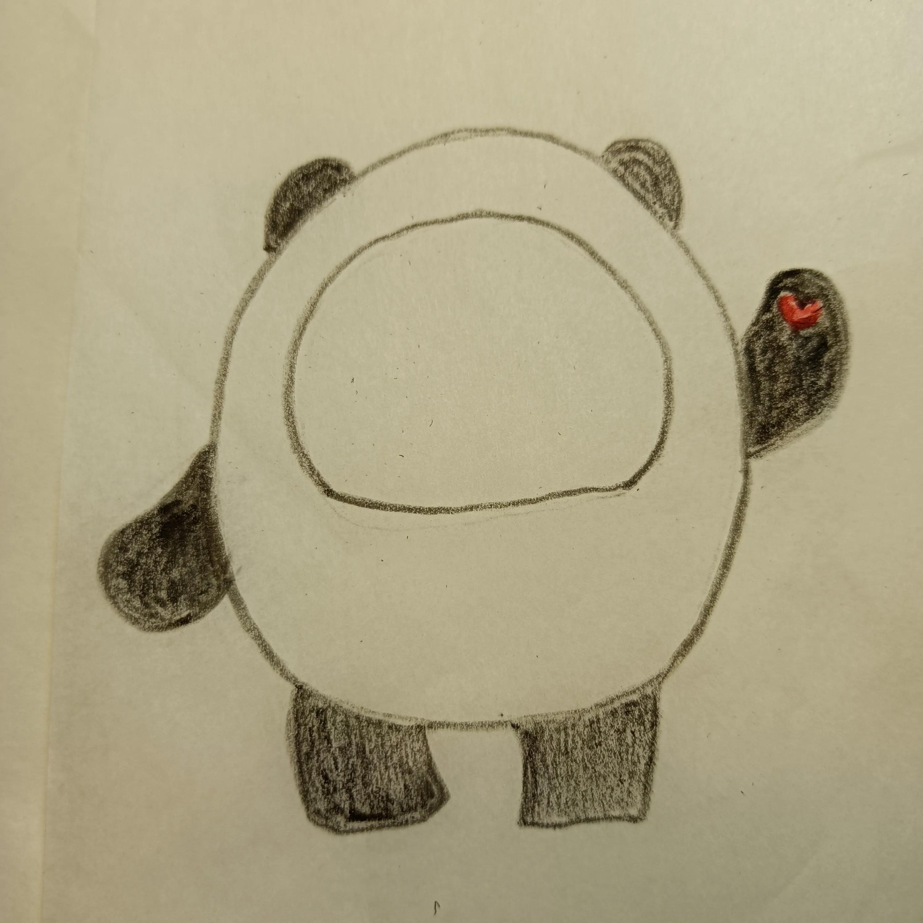 冰墩墩简笔画,简单又漂亮,为北京冬奥会加油插图5 冰墩墩简笔画,简单又漂亮,为北京冬奥会加油