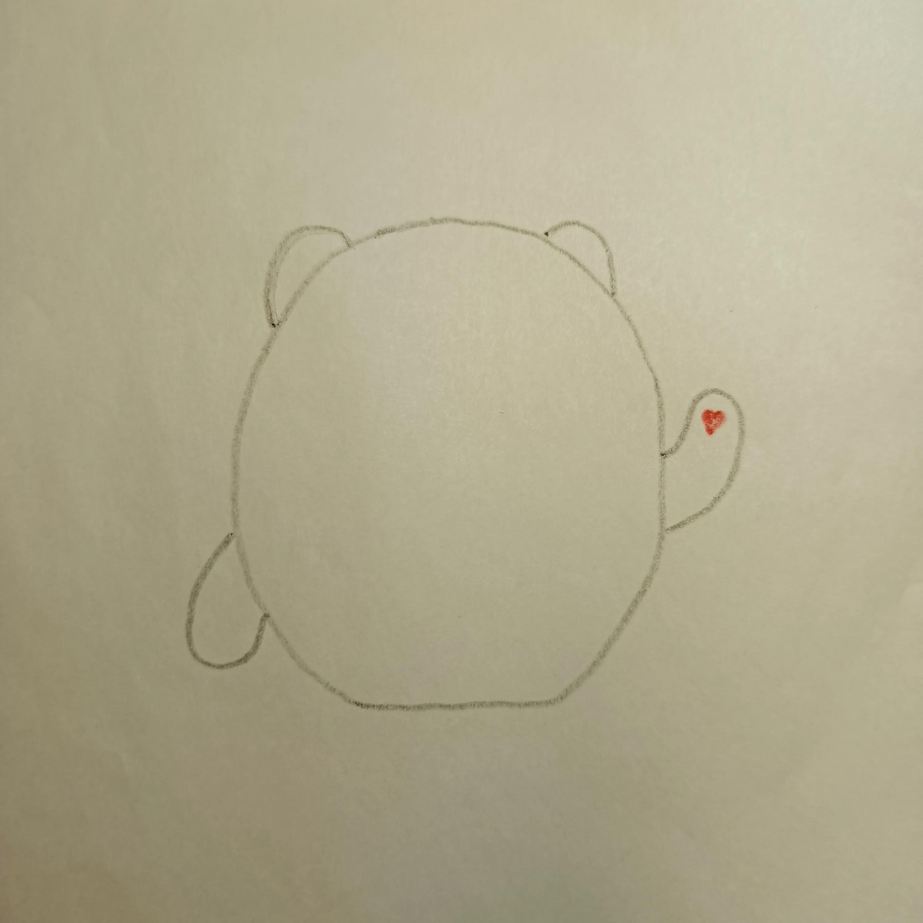 冰墩墩简笔画,简单又漂亮,为北京冬奥会加油插图3 冰墩墩简笔画,简单又漂亮,为北京冬奥会加油