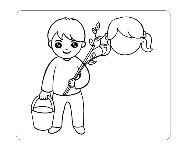 植树节画画作品简笔画怎么画简单又漂亮?植树节画画作品简笔画图片(附详细步骤教程)插图7 植树节画画作品简笔画怎么画简单又漂亮?植树节画画作品简笔画图片(附详细步骤教程)