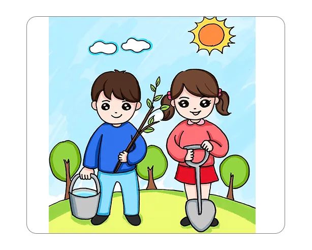 植树节画画作品简笔画怎么画简单又漂亮?植树节画画作品简笔画图片(附详细步骤教程)插图 植树节画画作品简笔画怎么画简单又漂亮?植树节画画作品简笔画图片(附详细步骤教程)