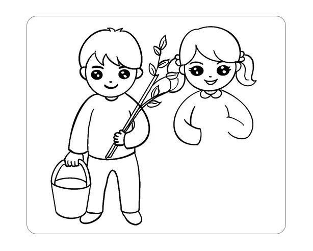 植树节画画作品简笔画怎么画简单又漂亮?植树节画画作品简笔画图片(附详细步骤教程)插图8 植树节画画作品简笔画怎么画简单又漂亮?植树节画画作品简笔画图片(附详细步骤教程)