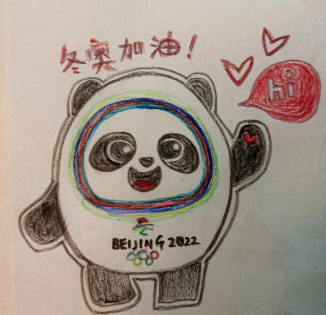 冰墩墩简笔画,简单又漂亮,为北京冬奥会加油插图 冰墩墩简笔画,简单又漂亮,为北京冬奥会加油