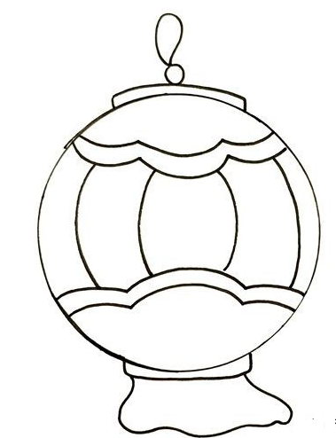 灯笼简笔画怎么画简单又漂亮(彩色)?灯笼简笔画图片(附详细步骤、教程)插图2 灯笼简笔画怎么画简单又漂亮(彩色)?灯笼简笔画图片(附详细步骤、教程)