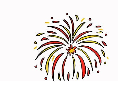 烟花简笔画怎么画简单又漂亮?烟花简笔画图片(附详细步骤、教程)