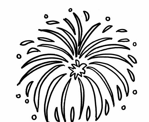 烟花简笔画怎么画简单又漂亮?烟花简笔画图片(附详细步骤、教程)插图2 烟花简笔画怎么画简单又漂亮?烟花简笔画图片(附详细步骤、教程)