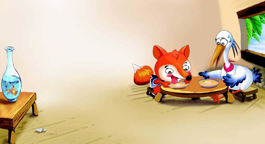 「睡前故事」狐狸请客的故事插图1 「睡前故事」狐狸请客的故事