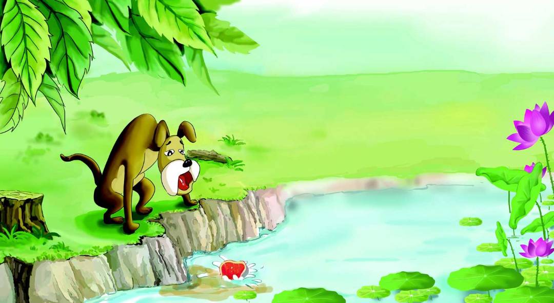 「睡前故事」狗和它的倒影的故事插图1 「睡前故事」狗和它的倒影的故事