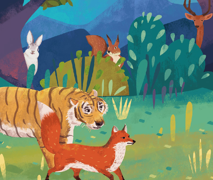 「成语故事」狐假虎威插图 「成语故事」狐假虎威