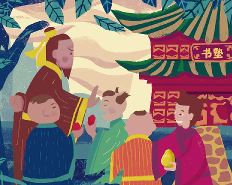 「成语故事」囫囵吞枣插图 「成语故事」囫囵吞枣