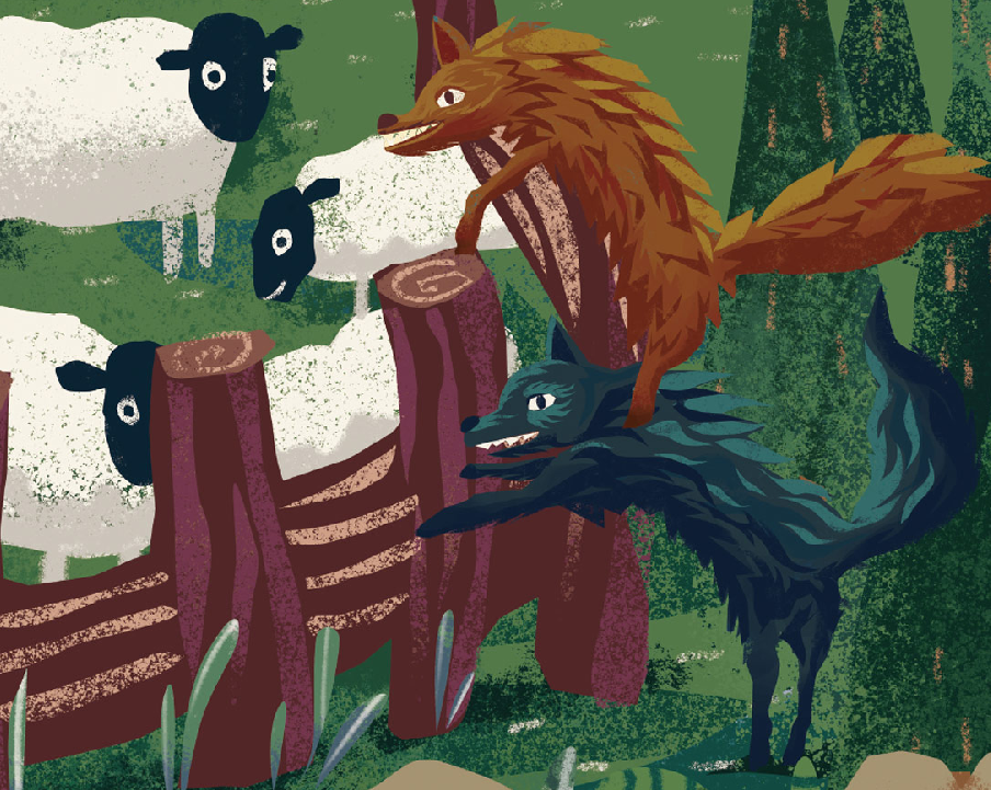 「成语故事」狼狈为奸插图 「成语故事」狼狈为奸